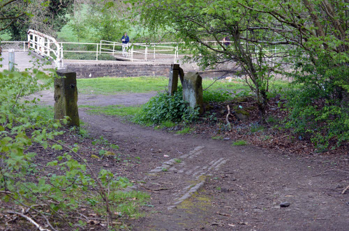 Gateposts at Millbank Lock